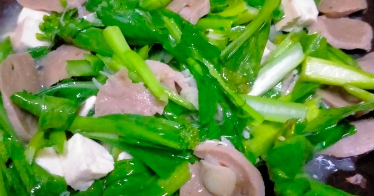 Resep 249 Tumis Sawi Hijau Bakso Dan Tahu Oleh Susan Miniarti Cookpad