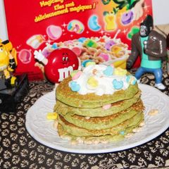 A picture of Top o’ The Morning Lucky Charms Pancakes.