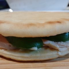 A picture of Easy chicken & cucumber sandwich.