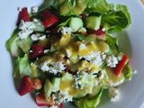 Strawberry, cucumber and feta salad
