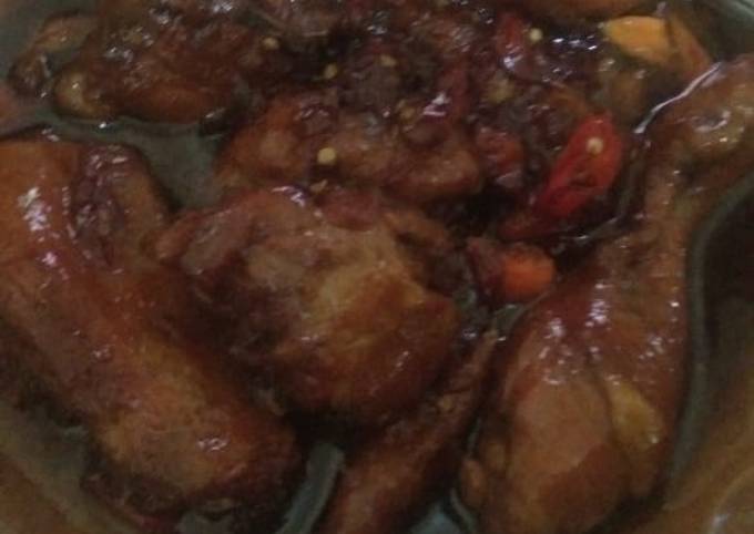 Ayam kecap mantul pedas manis