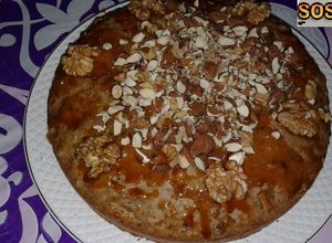 صورة لوصفة كيكة التمر بالجوز من مطبخي