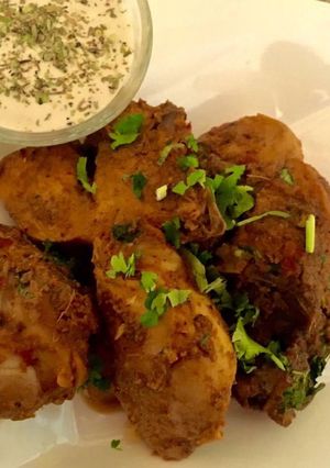 A picture of Chicken Masala Roast.