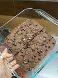 Brownie proteico de garbanzo y chocolate