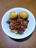Tumis Daging Sapi dan Telur