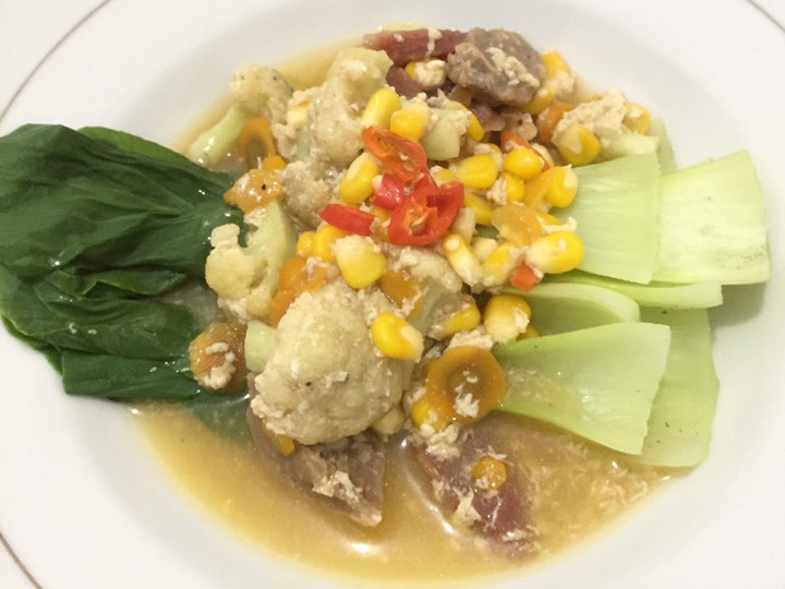 Ini dia! Resep buat Mix vegetables with meatball  sesuai selera