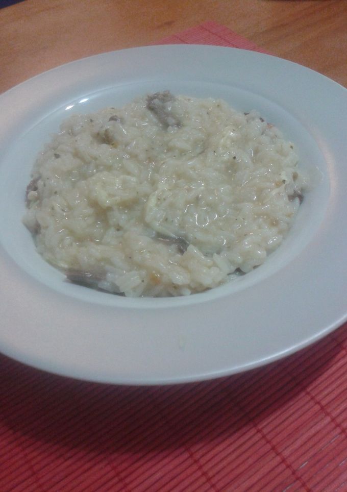 Una foto de Risotto de carne asada