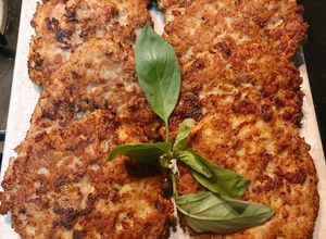 Hình của món Chả thịt trứng chiên.