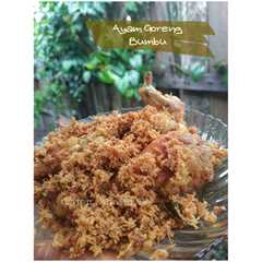 A picture of Ayam Goreng Bumbu.