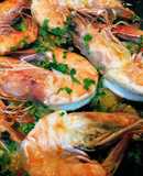 Camarones al ajillo