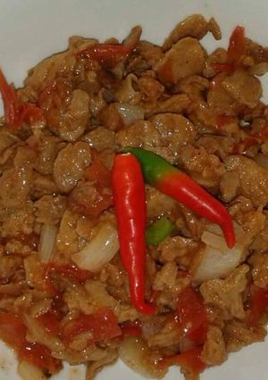 A picture of Soya chucks.