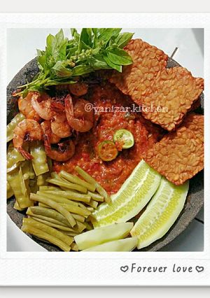 Foto resep Lalapan tempe udang sederhana