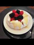 Pavlova con lemon curd