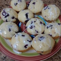 A picture of Blueberry Lemon Muffins.