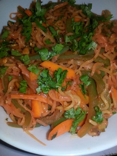 A picture of Deep Fried Vegetable noodles (Indomie).