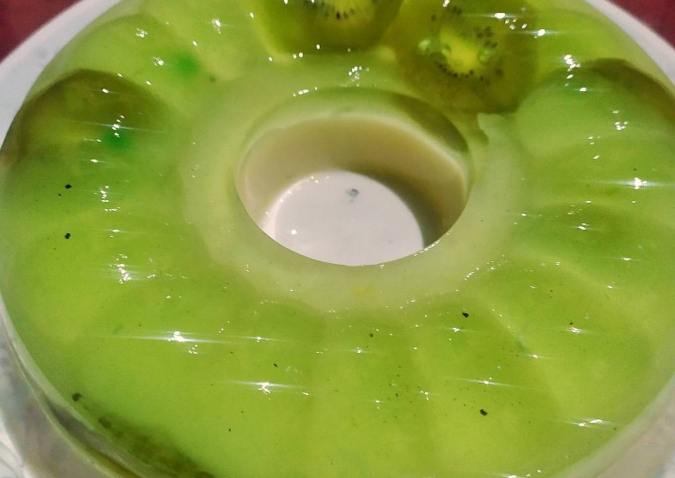 Puding susu melon