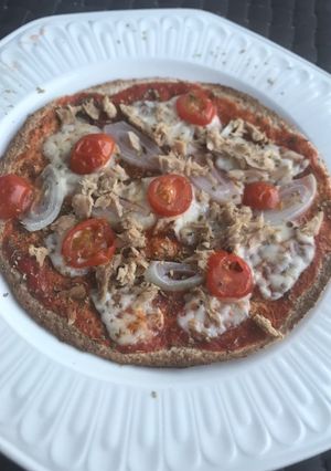 Una foto de Pizza con base de fajita integral