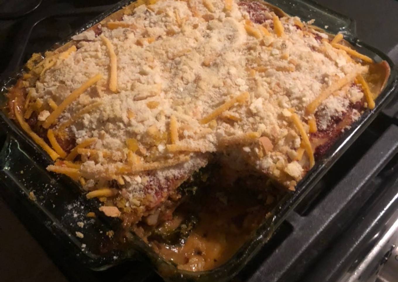 Zucchini and black cabbage lasagna - Vegan