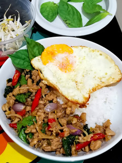 Foto resep Rice Bowl Spicy Thai Basil Chicken 🐓🐔🐤