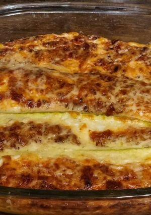 Gluténmentes, IR-barát töltött cukkini recept fotója