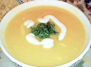 Una foto de Crema de auyama🍜