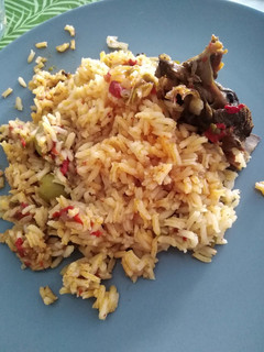 Una foto de Arroz con paloma