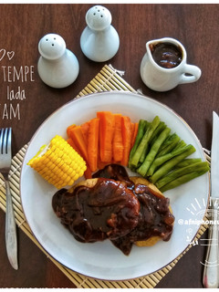 Foto resep Steak Tempe Saus Lada Hitam