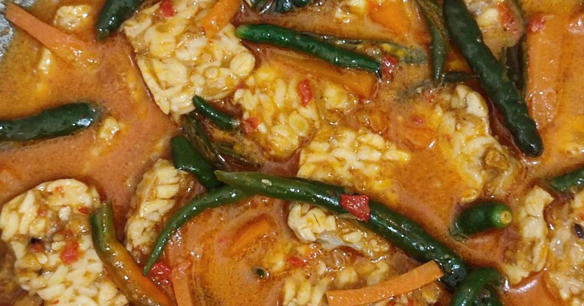 Resep Lodeh Tempe Cabai Hijau Besengek Oleh Pipih Lutpiah Jamil Cookpad