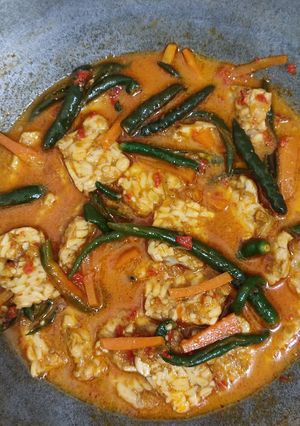 Foto resep Lodeh tempe Cabai hijau (besengek)
