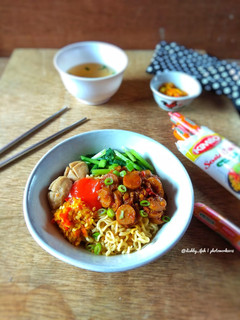 Foto resep Mie Sosis Ayam Bakar