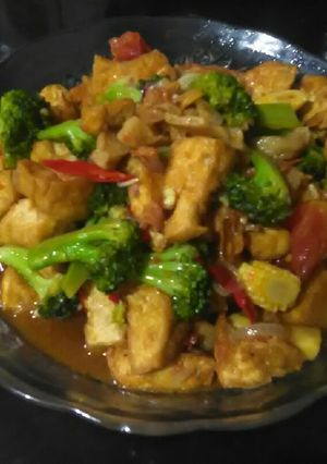 Foto resep Sayur tiram brokoli tahu