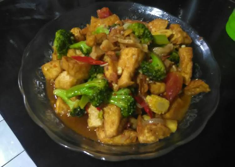 Resep Sayur tiram brokoli tahu Anti Gagal