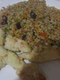 Ensalada de trigo con pechugas de pollo