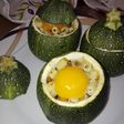 Calabacines luna rellenos estilo carbonara