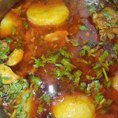 A picture of Chicken gravy.