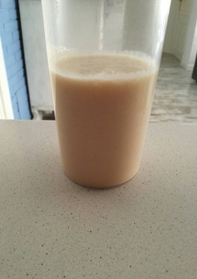 Una foto de Batido de plátano maduro