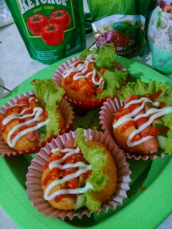 Cara Mudah Membuat Resep Donat krispy/donat sosis/donat burger (ide jualan) yang Bisa Manjain Lidah Anti Ribet, Mantap