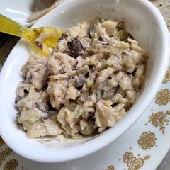 A picture of Vegan Mushroom & "Jackfruit" Beef Stroganoff.
