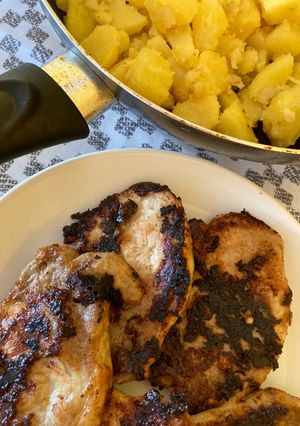 Mustáros fokhagymás karaj recept fotója