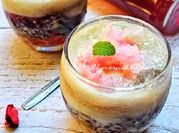Gambar kelapa muda daun mint