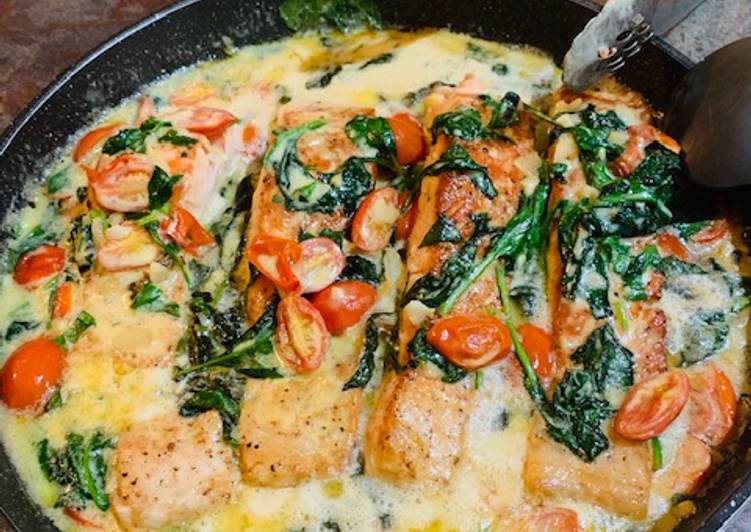 Resep Tuscan Butter Salmon. (Resep No.2) Lezat