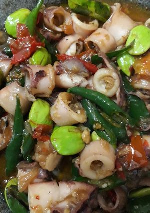Foto resep Tumis cumi pete