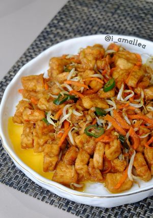 Foto resep Oseng Wortel Taoge Tempe Tahu