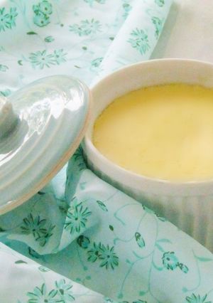 Hình của món Flan phô mai (cream cheese flan).