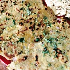 Fenugreek mix with khuskhus onion Paratha Koki A picture of Fenugreek mix with khuskhus onion Paratha Koki.