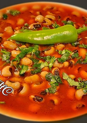 A picture of Black Eye Beans Curry(Sefad lobiya salan).