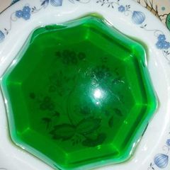 A picture of Green jelly😍independence day special dish😍.