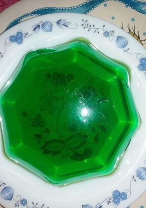A picture of Green jelly😍independence day special dish😍.