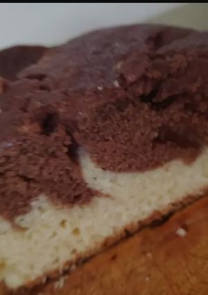 Una foto de Torta marmolada de vainilla y cocoa