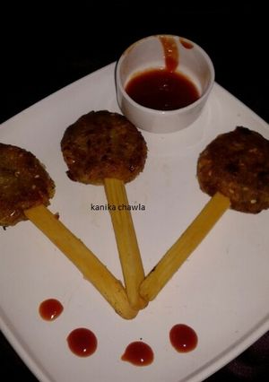 A picture of Kidney beans (rajma) kebab.